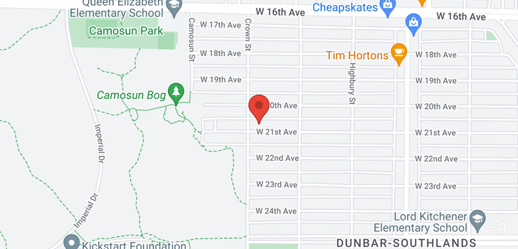 map of 3981 W 21ST AVENUE